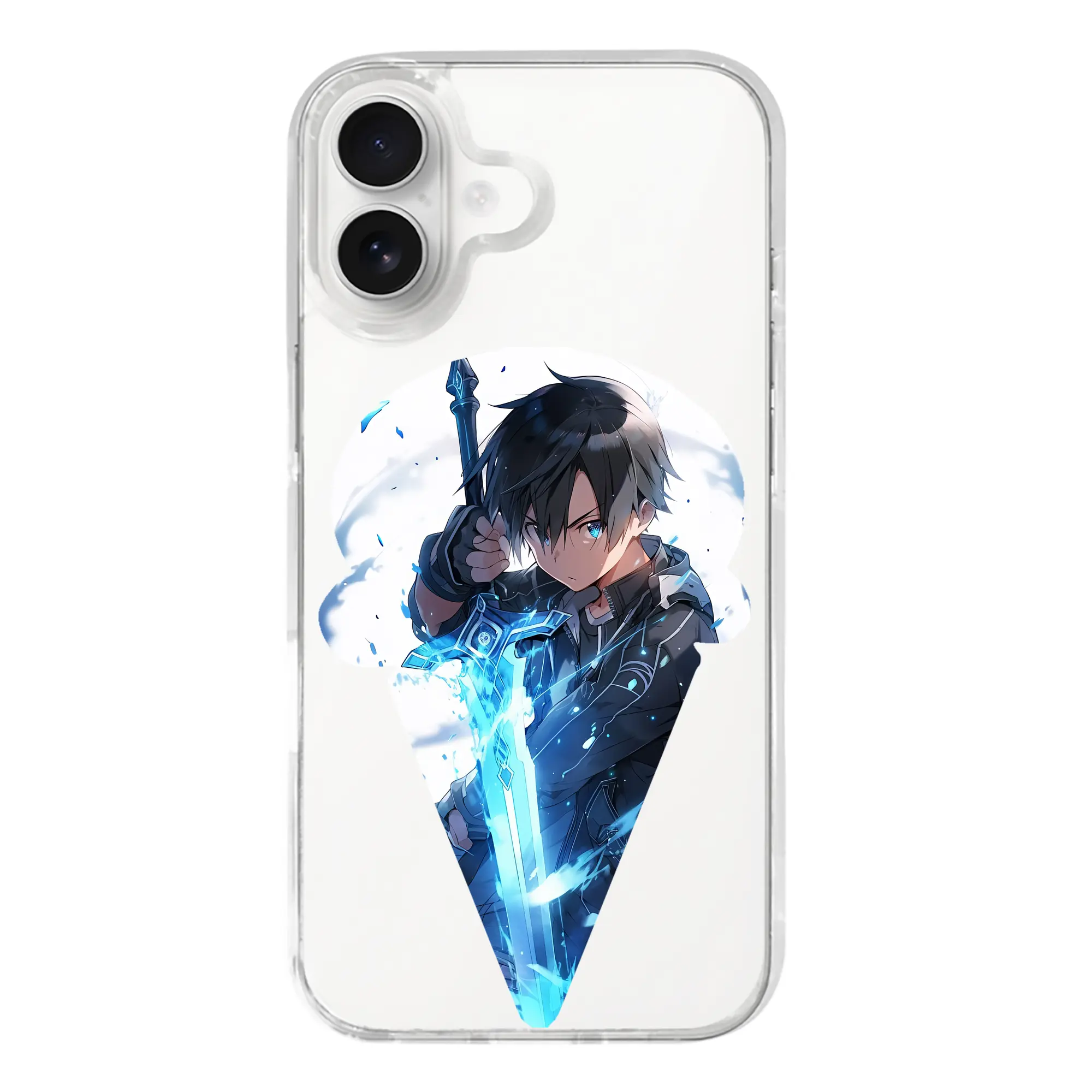 ソードアートオンライン グッズ キリト - iPhone 17シリーズ 透明スマホケース – 薄型・耐衝撃・精密フィット保護カバー